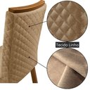 Ver imagem 7 de Conjunto Jantar Loren 4 Lugares MDF Cadeiras Lira Amadeirado 90cm Moderna