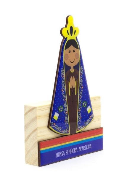 Escultura Nossa Senhora Aparecida 13,5cm - 2