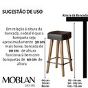 Ver imagem 2 de Banqueta Alta sem Encosto para Balcão Cozinha Decor Gourmet Pés Palito Bancada Resistente Ilha Luxo