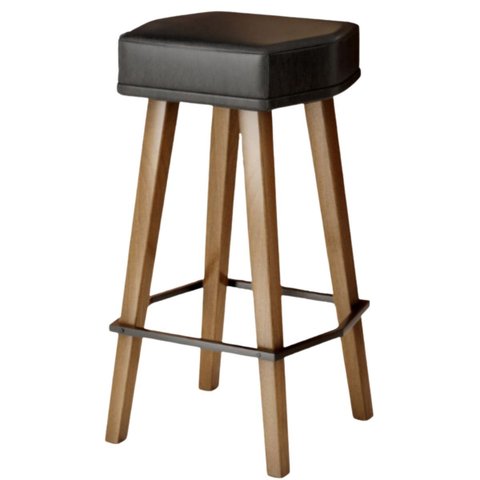 Banqueta Alta sem Encosto para Balcão Cozinha Decor Gourmet Pés Palito Bancada Resistente Ilha Luxo
