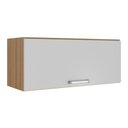 Ver imagem 1 de Armário Aéreo 80cm com 1 Porta Basculante Paris Mutimóveis Mp2187 Rustic/branco