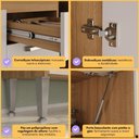 Ver imagem 5 de Armário Aéreo 80cm com 1 Porta Basculante Paris Mutimóveis Mp2187 Rustic/branco