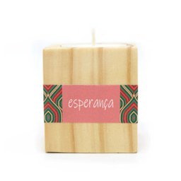 Porta-Vela Esperança Rosa - 2