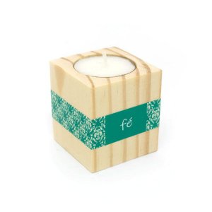 Porta-Vela Fé Verde