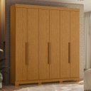 Ver imagem 2 de Guarda Roupa Casal 200cm 6 Portas Viny A02 Cinamomo - Mpozenato