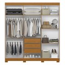 Ver imagem 5 de Guarda Roupa Casal 200cm 6 Portas Viny A02 Cinamomo - Mpozenato