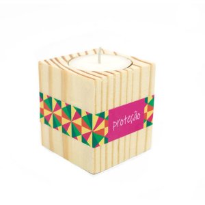Porta-Vela Proteção Pink