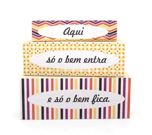 Frase em Bloco Só o Bem Entra