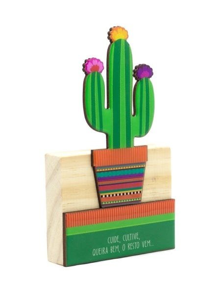 Escultura Cacto Mexicano 17,5cm - 2