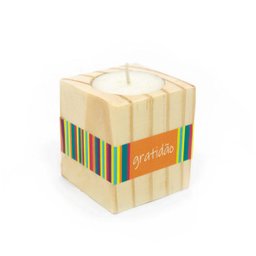 Porta-Vela Gratidão Laranja - 1