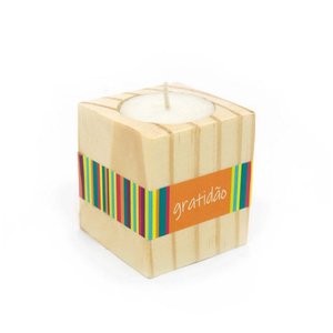 Porta-Vela Gratidão Laranja