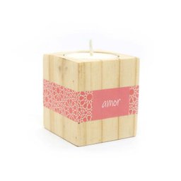 Porta-Vela Amor Rosa - 1