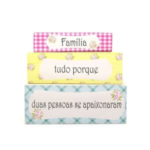 Frase em Bloco Família