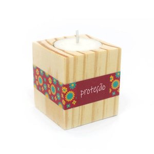 Porta-Vela Proteção Flores