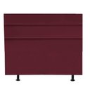 Ver imagem 2 de Cabeceira Estofada Argentina 195cm King Size para Cama Colchão Box Quarto Suede Bordô - Aurora