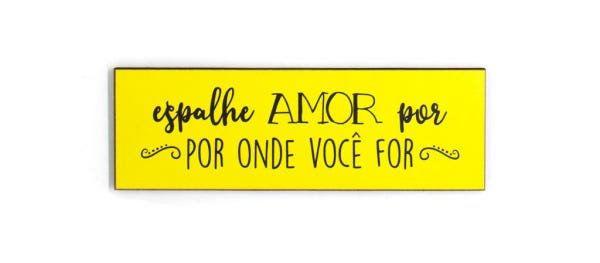 Quadro Frase Espalhe Amor