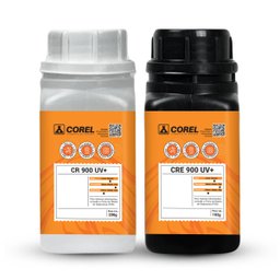 Kit Resina Epóxi e Endurecedor CR  900 UV+ de Alta Viscosidade e Baixa Espessura (200 g + 102 g) - 1