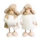 Ver imagem 1 de Enfeite de Natal Casal Cotton 17cm | Linha Natal Encantado Formosinha