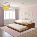 Ver imagem 1 de Cama Solteiro com Auxiliar Bibox Bicama Infantil Gabrieli com 2 Colchões Inclusos Castanho