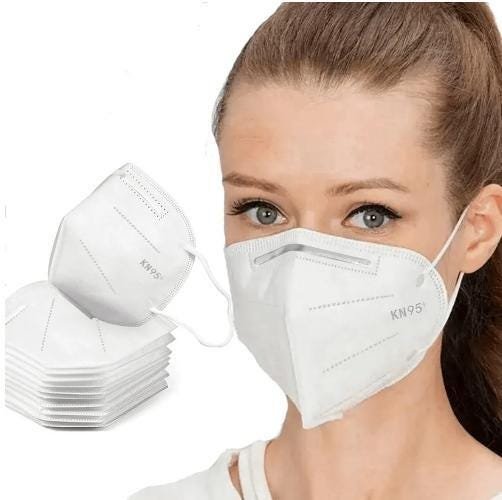 Máscara Descartável de Proteção Respiratória N95 - 50 Unidades - 1