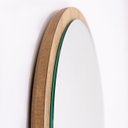 Ver imagem 5 de Espelho Oval Shay Grande 90cm x 30cm Minimalista com Moldura em Madeira Tauari Casavee