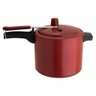 Panela de Pressão Vermelha Antiaderente Com Tampa Vermelha 4 - 1