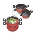 Ver imagem 1 de Legumeira Vermelha Antiaderente Al Vapore 18 Dona Chefa