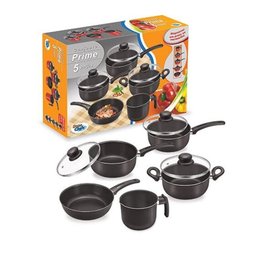 Conjunto Prime Preto 5 Peças - Dona Chefa - 1