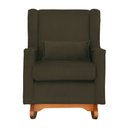 Ver imagem 3 de Kit 2 Poltrona Aurora Balanço Vovo Suede Marrom - Fm