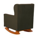 Ver imagem 4 de Kit 2 Poltrona Aurora Balanço Vovo Suede Marrom - Fm