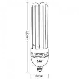 Lâmpada Compacta 84W Taschibra 127V Luz Branca - 2 Lâmpada Compacta 84W Taschibra 127V Luz Branca - 2