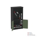 Ver imagem 6 de Armário Misto para Escritório 2 Portas com Prateleiras Linha PE40 AM1600PE40 Branco/Preto/Sálvia