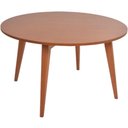 Ver imagem 1 de Mesa Elegance Redonda em Madeira Maciça 136cm Amêndoa