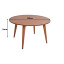 Ver imagem 4 de Mesa Elegance Redonda em Madeira Maciça 136cm Amêndoa