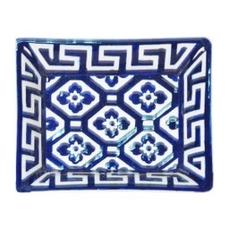 Prato de Porcelana Azul e Branco - 1