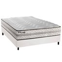 Ver imagem 1 de Cama Box Casal: Colchão Espuma D33 Paropas Pasquale Plus + Base Crc Corano White (138x188)