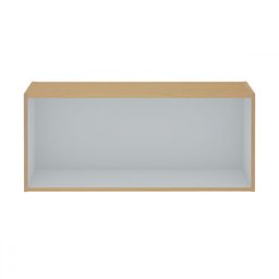 Armário Aéreo Cozinha 1 Porta Basculante Freijo/white Laca - Genialflex - 2