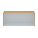 Ver imagem 2 de Armário Aéreo Cozinha 1 Porta Basculante Freijo/white Laca - Genialflex