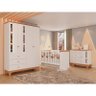 Quarto de Bebê Antonella 4 Portas Off White Caramelo - Canaã - 11