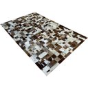 Ver imagem 2 de Tapete Couro Castanho Malhado 1,50x2,50 com Borda Pç 10x10cm