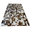 Ver imagem 1 de Tapete Couro Castanho Malhado 1,50x2,50 com Borda Pç 10x10cm