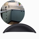 Ver imagem 1 de Puxador Concha Colonial Cristaleira Porta Gaveta 12 un: Preto fosco