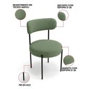 Ver imagem 3 de Cadeira Sala de Jantar Margara Kit 4 em Aço Preto Napoli Impermeável D03 - D'Rossi