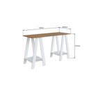 Ver imagem 4 de Mesa Escrivaninha Cavalete Nova Móbile Mel Branco
