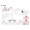 Ver imagem 4 de Kit Cama Infantil Montessoriana com Escrivaninha L 3 Gavetas Aura Multimóveis MP4821 Branco