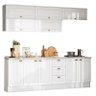 Cozinha Completa 8 Peças New York Branco com Tampo - Móveis Henn - 1