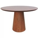 Ver imagem 1 de Mesa Turim Tampo Lamina de Madeira Cinamono Amendoa