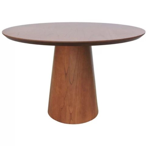 Mesa Turim Tampo Lamina de Madeira Cinamono Amendoa