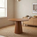 Ver imagem 1 de Mesa de Jantar Redonda 4 Lugares de Madeira Maciça Lyon Amadeirada