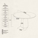 Ver imagem 5 de Mesa de Jantar Redonda 4 Lugares de Madeira Maciça Lyon Amadeirada